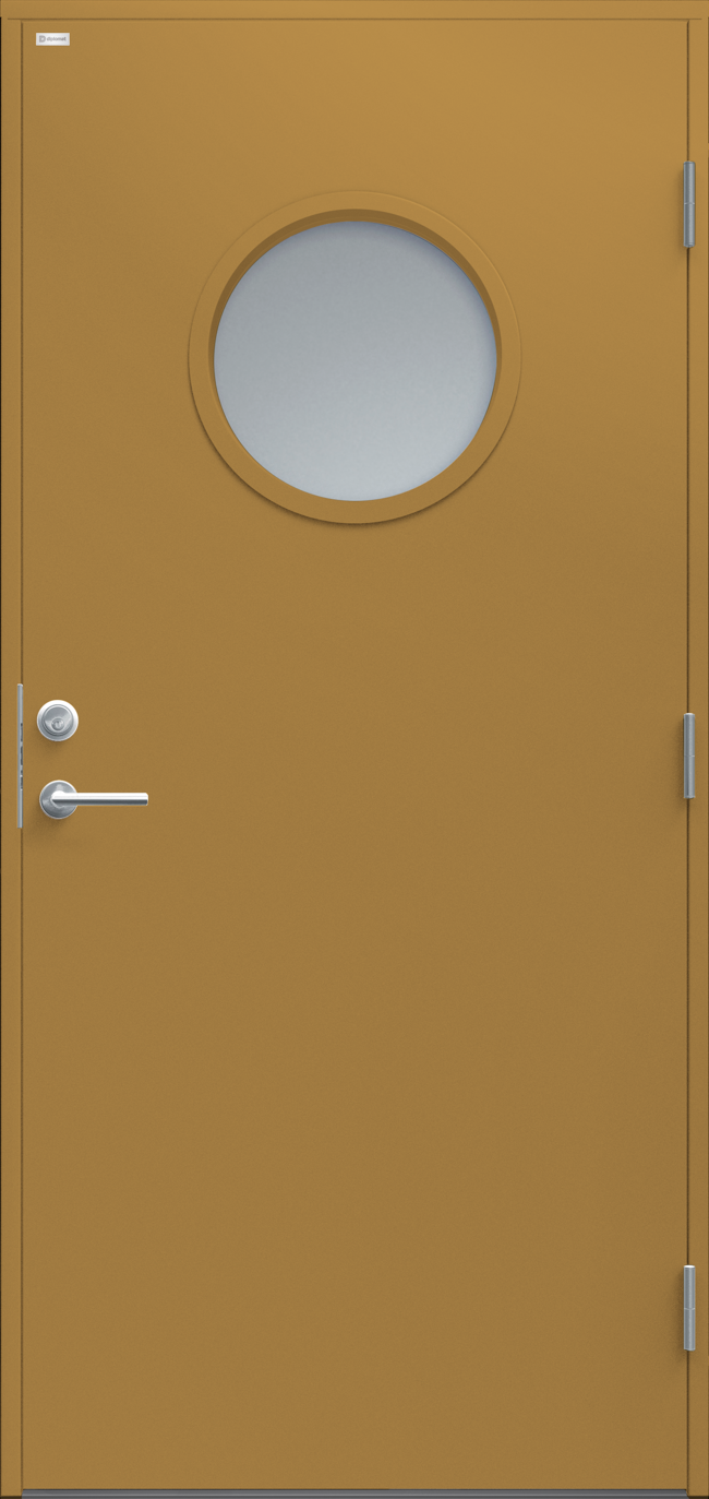 Ockragul ytterdörr Rosa