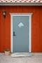 Blå dörr med glas i gammaldags stil från Diplomat